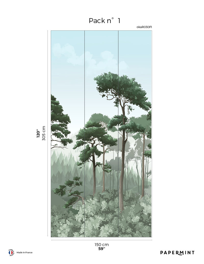 Fresque Oka - Vert Forêt