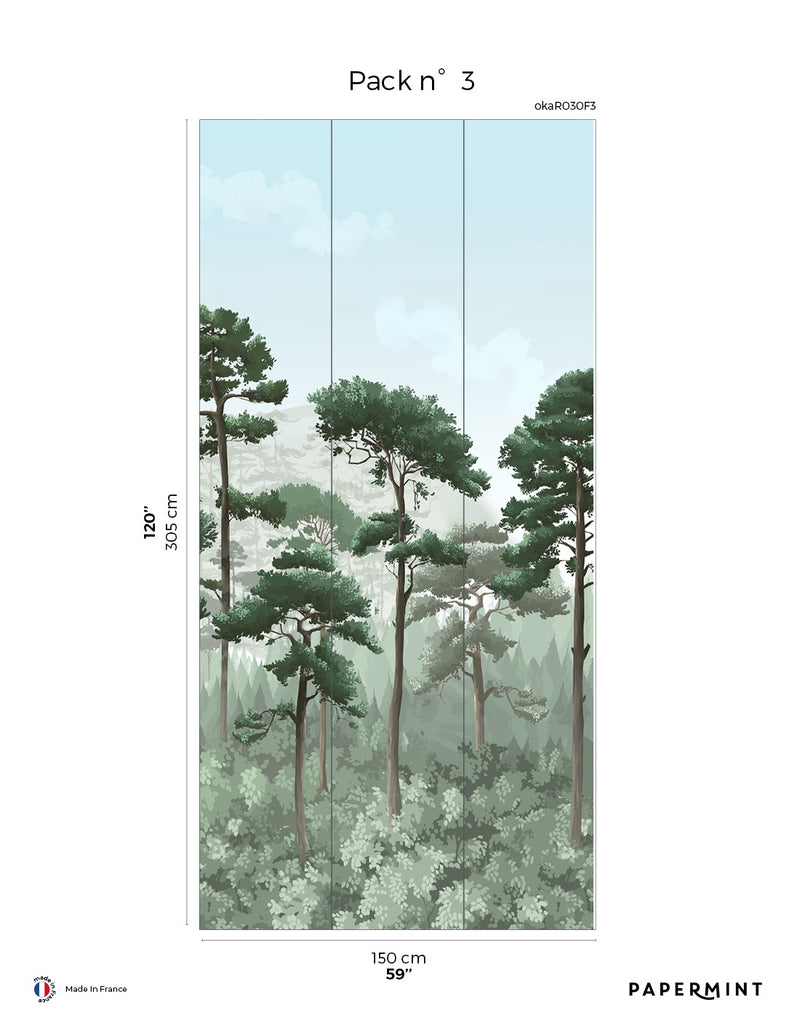 Fresque Oka - Vert Forêt