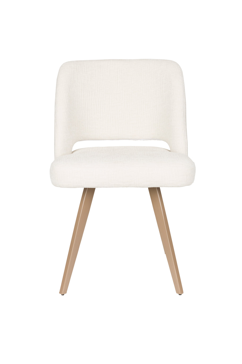 Yves - Dining Room Chair - Polyester - White/Beige