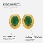 Pendientes Old Money Verde
