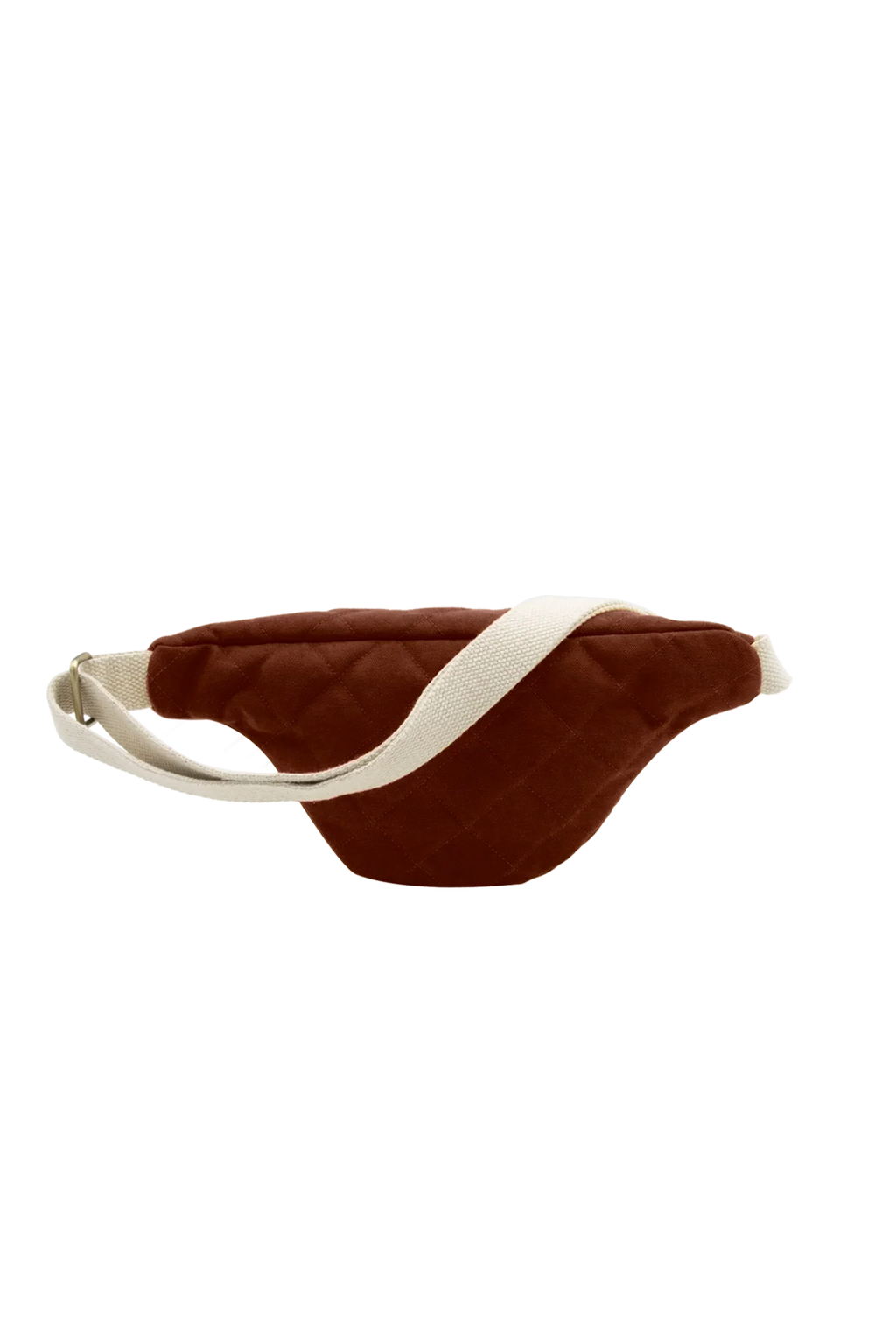 Midjeväska Olivia quiltad choklad produktbild bak