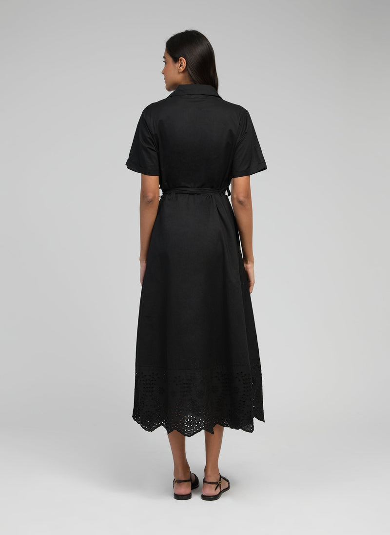 Olivine Black Long Dress