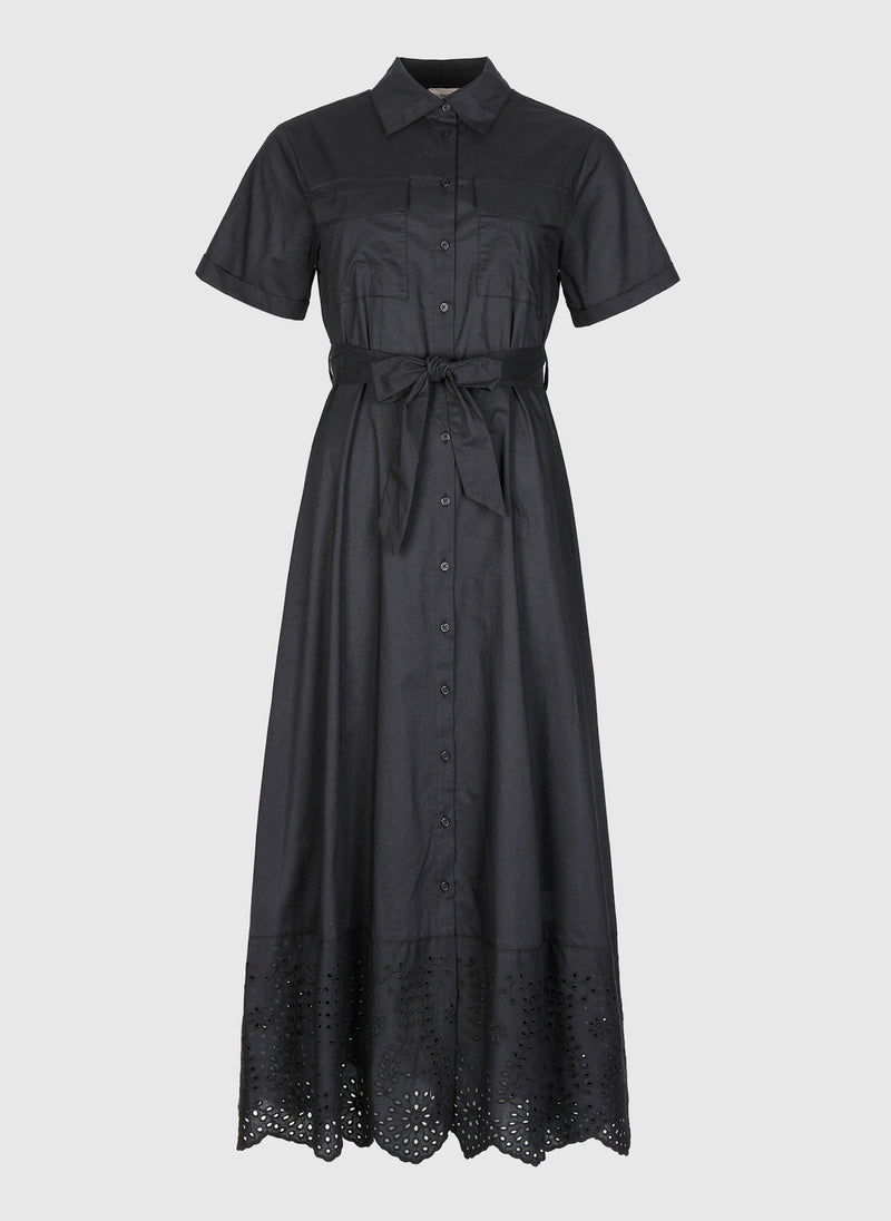 Olivine Black Long Dress