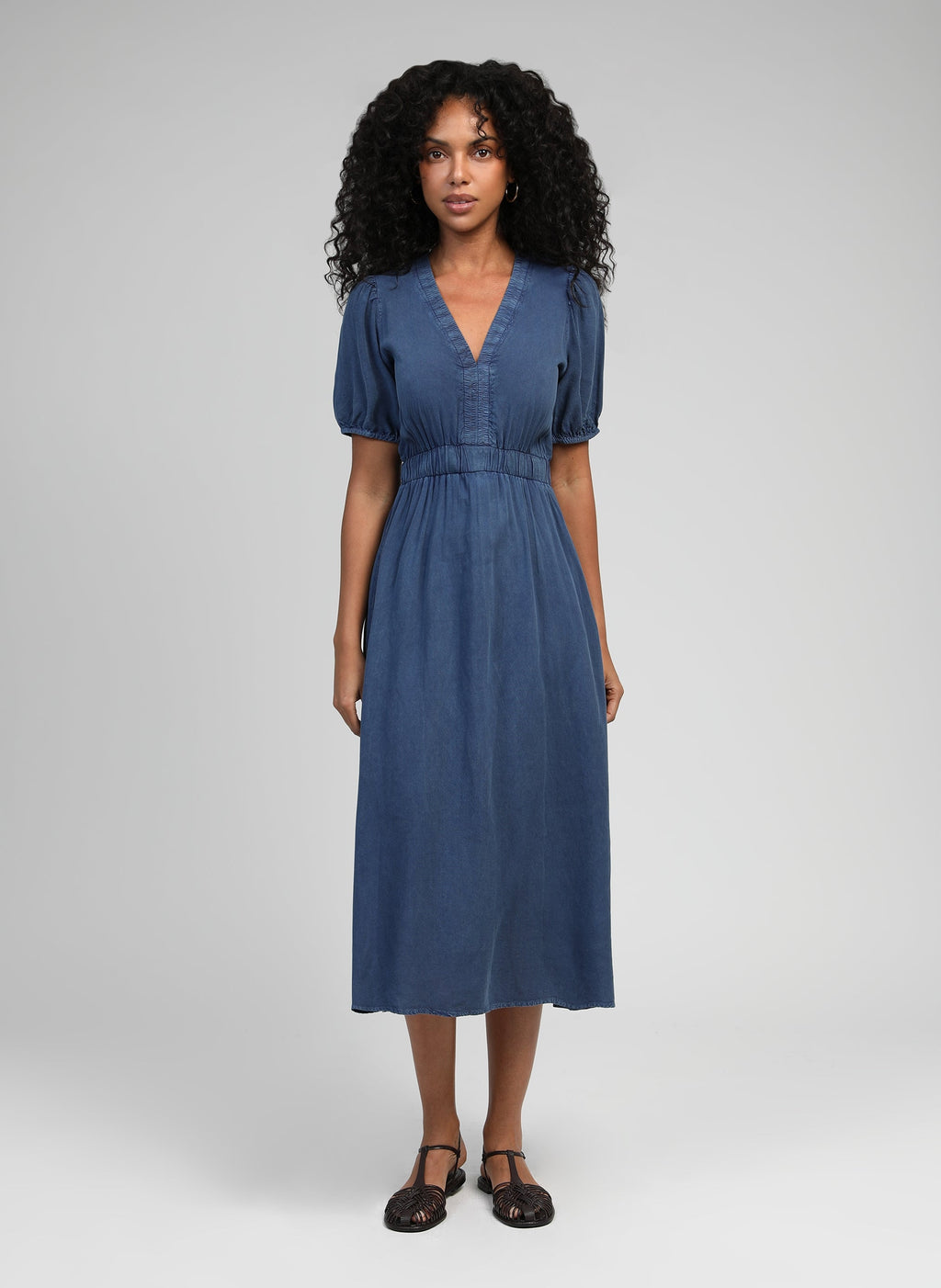 Robe Midi Omaria Indigo