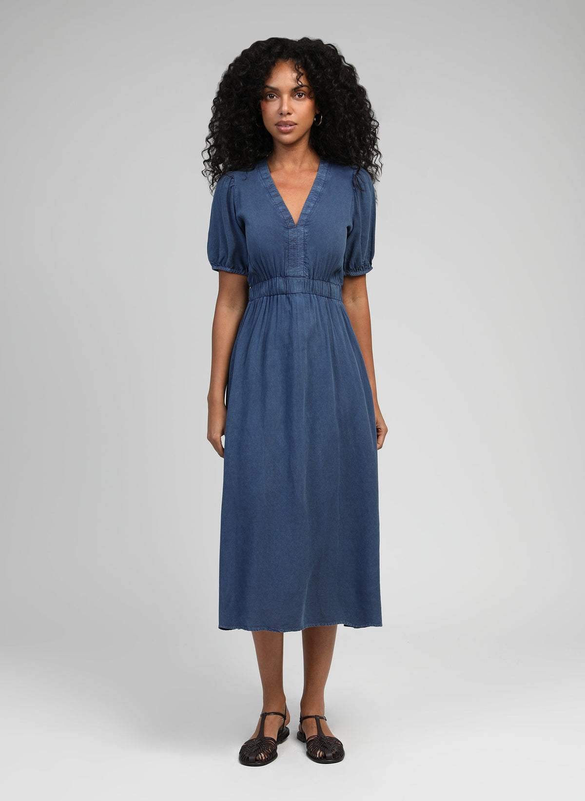 Robe Midi Omaria Indigo