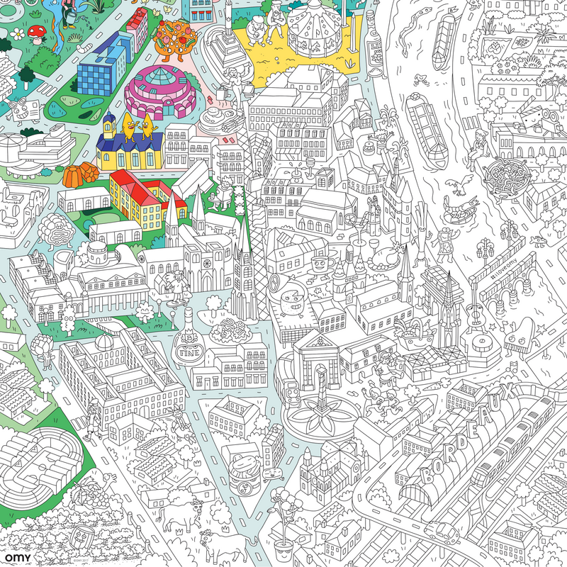Détails du poster Bordeaux à colorier – architecture, scènes de rue et ambiance locale