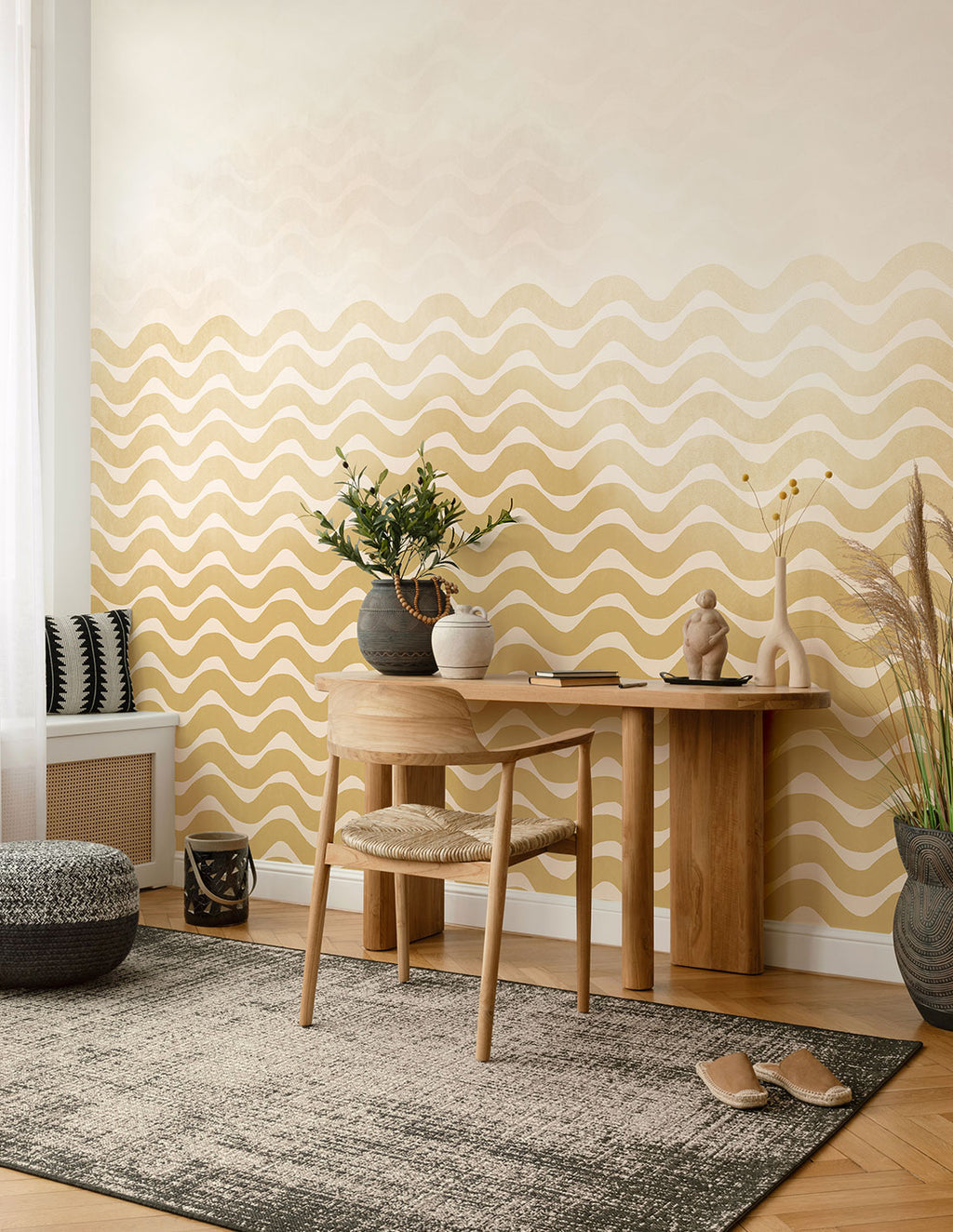 Väggmålning Ona - Blush Gold