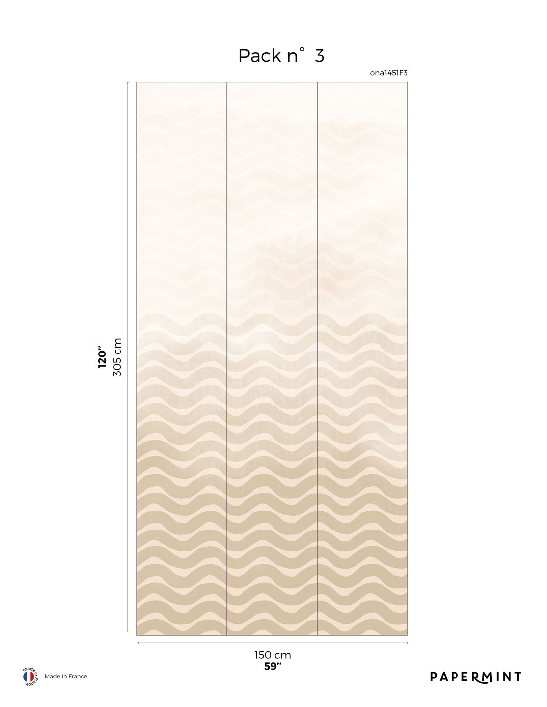 Muralmålning Ona - Beige Sand
