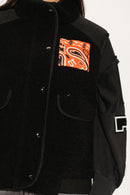 GILET SHERPA ERIKA BLACK S/M - ONE TEE
