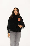 GILET SHERPA ERIKA BLACK S/M - ONE TEE
