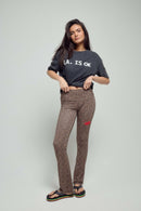 LEGGING LONG FLARE ALON LEOPARD S/M - ONE TEE