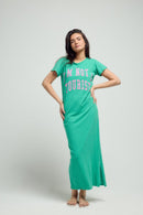 ROBE MARGARETH GREEN XS - ONE TEE