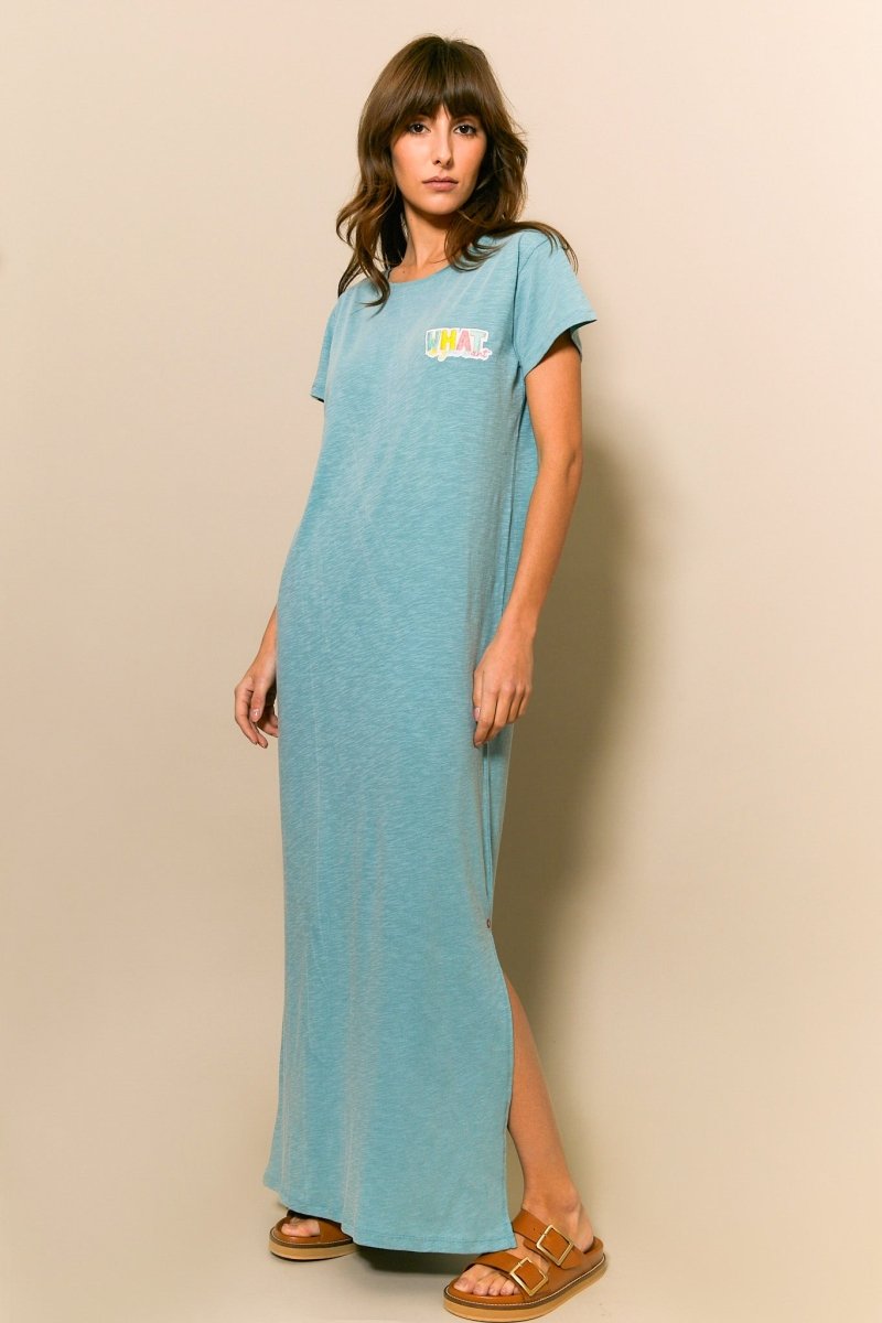 ROBE MARY TURQUOISE XS - ONE TEE
