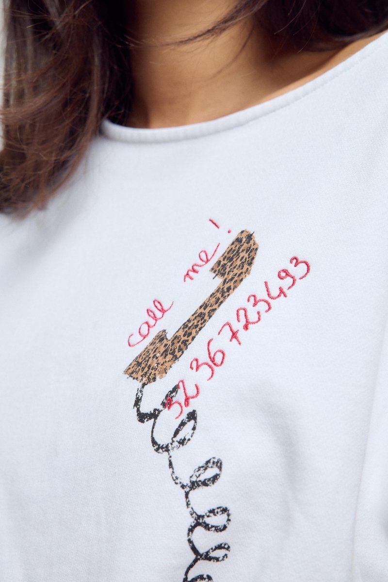 SWEAT ALON BLANC S/M - ONE TEE