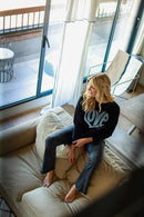 SWEAT ANNA NOIR XS NOIR - ONE TEE