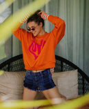 SWEAT ANNAS ORANGE XS - ONE TEE