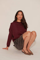 SWEAT JOY BURGUNDY S/M - ONE TEE