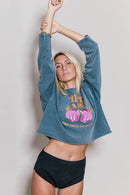 SWEAT MARNIE GREEN S/M - ONE TEE