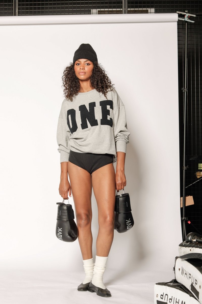 SWEAT NOAM GRIS CHINE S/M - ONE TEE
