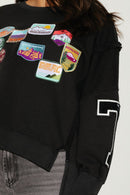 SWEAT OLYMPE BLACK S/M - ONE TEE