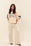 SWEAT OLYMPE IVOIRE S/M - ONE TEE