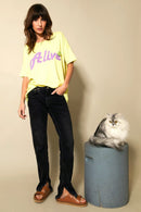 T - SHIRT AIDEN YELLOW XS - ONE TEE
