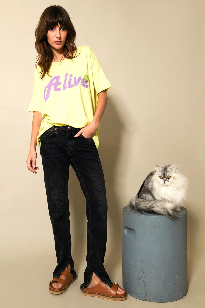 T - SHIRT AIDEN YELLOW XS - ONE TEE