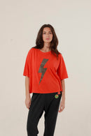 T - SHIRT ANGIE RED XS - ONE TEE