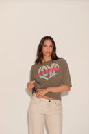 T - SHIRT ANNA CHOCOLAT XS - ONE TEE