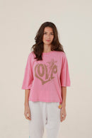 T - SHIRT ANNA PINK XS - ONE TEE
