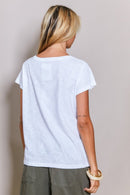 T - SHIRT AVA 70'S BLANC XS - ONE TEE