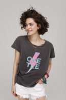 T - SHIRT AVA TIE CARBONE XS - ONE TEE