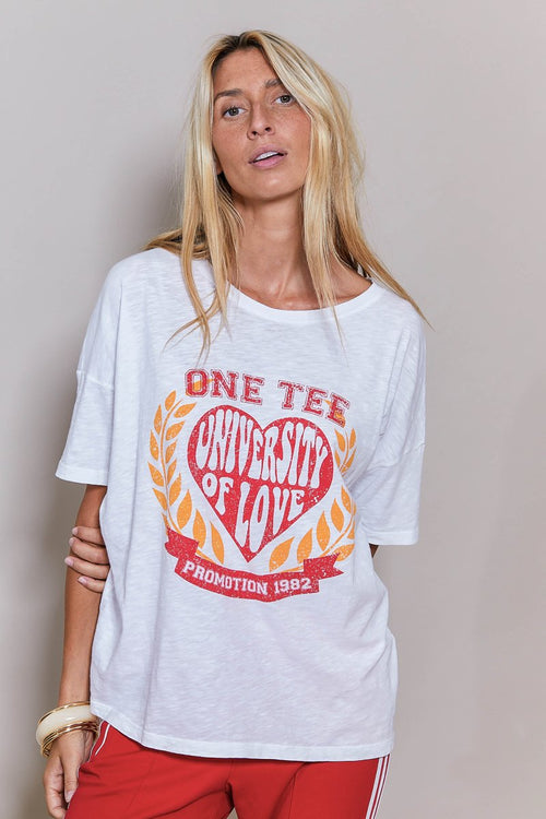 BETH WHITE T-SHIRT XS - ONE TEE