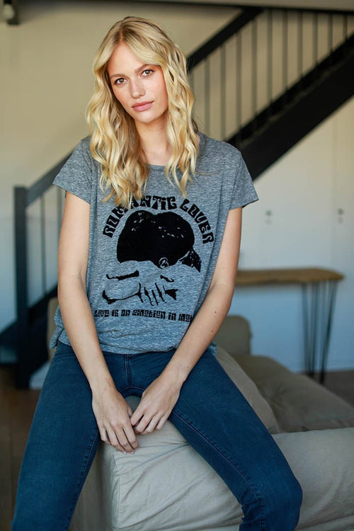 CECILIA GRAY T-SHIRT XS GRAY - ONE TEE