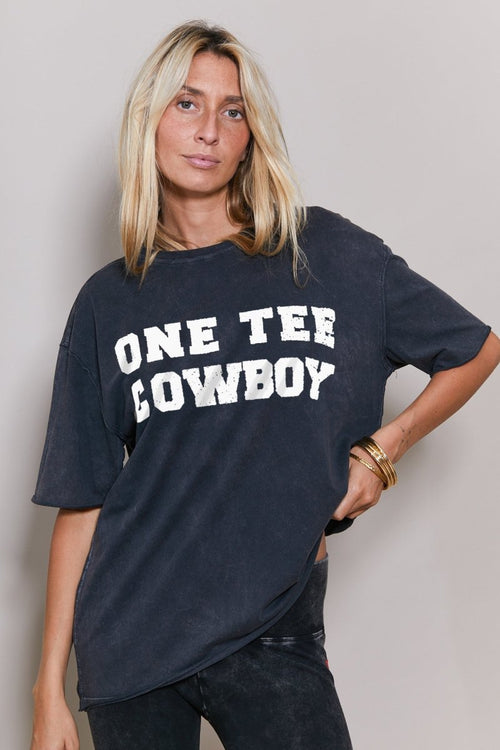 T - SHIRT CHARLY PRINT WHITE CARBON XS - ONE TEE