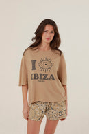 T - SHIRT CLARA SAND XS - ONE TEE