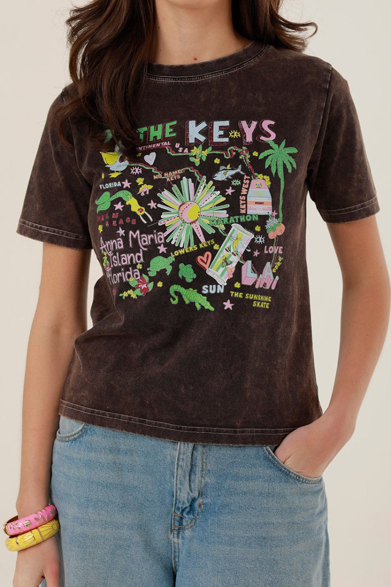 T - SHIRT FLORIDA CARBONE XS - ONE TEE