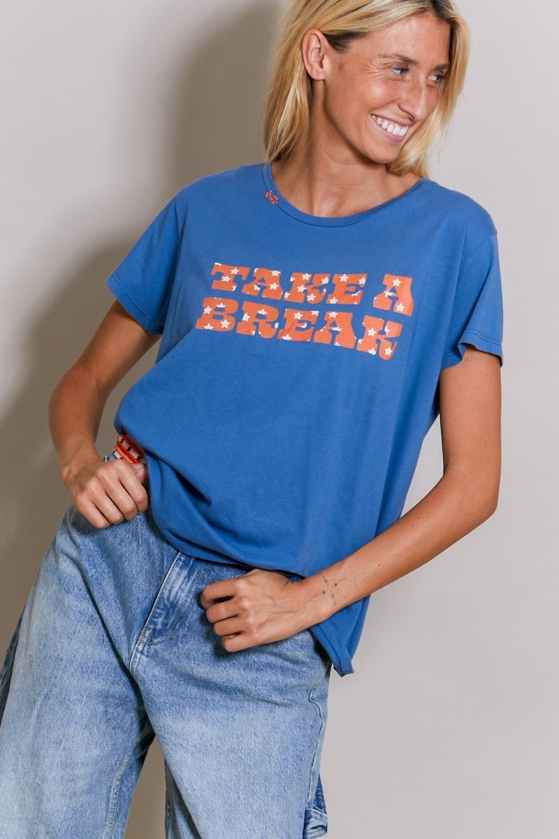 CAMISETA GINA AZUL XS - ONE TEE