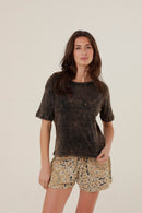 T - SHIRT HARPER CARBONE XS - ONE TEE