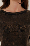 T - SHIRT HARPER CARBONE XS - ONE TEE