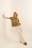T - SHIRT KALIE KAKI XS - ONE TEE