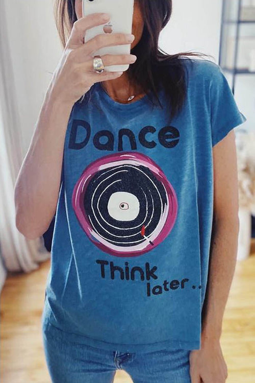 T - SHIRT KATIE XS BLUE DENIM - ONE TEE