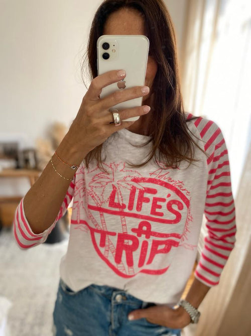 LONG SLEEVED T - SHIRT JESSICA XS PINK - ONE TEE
