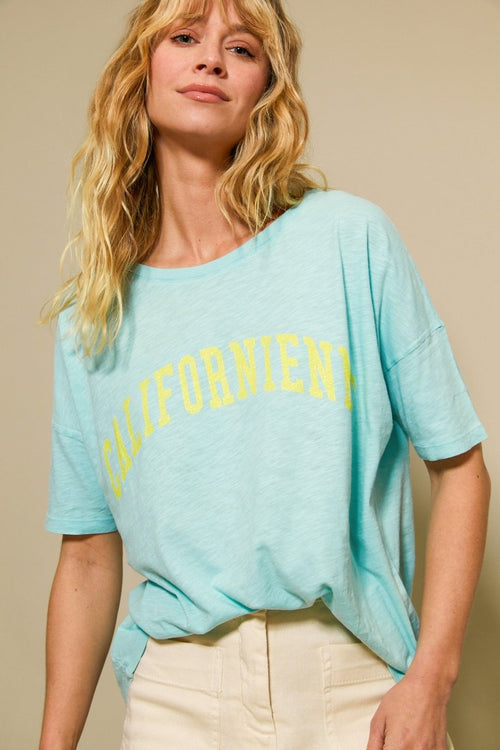 MARGARETH AQUA XS T-SHIRT - ONE TEE