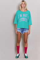CAMISETA MARGARETH VERDE XS - ONE TEE