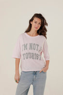 T - SHIRT MARGARETH LIGHT PINK XS - ONE TEE