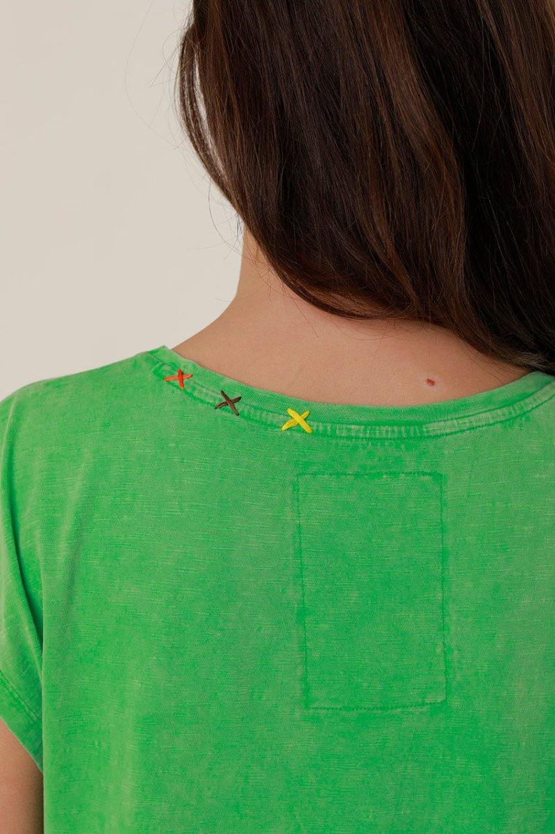 T - SHIRT MOLLY GREEN XS - ONE TEE