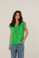T - SHIRT MOLLY GREEN XS - ONE TEE