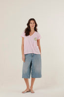 T - SHIRT MONICA LIGHT PINK XS - ONE TEE