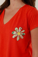 T - SHIRT MONICA RED XS - ONE TEE